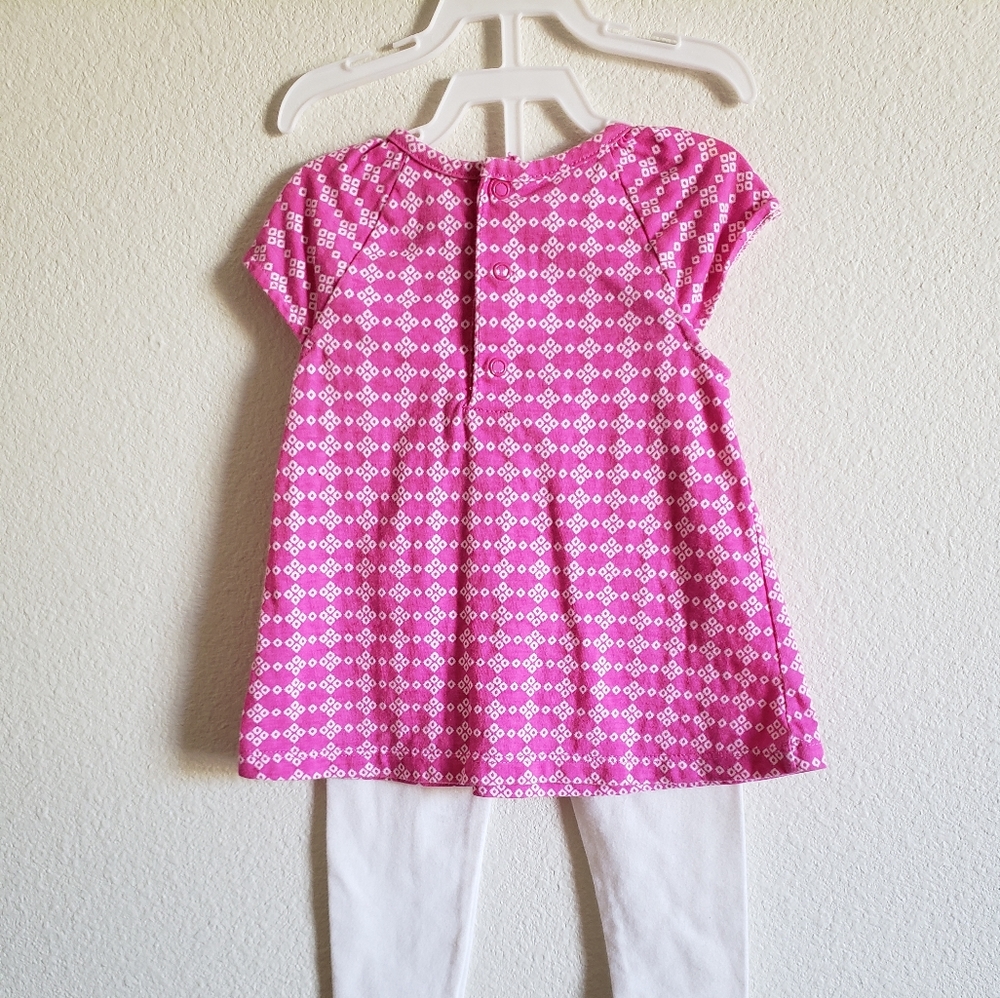 Carter's 24M Pink and White Outfit